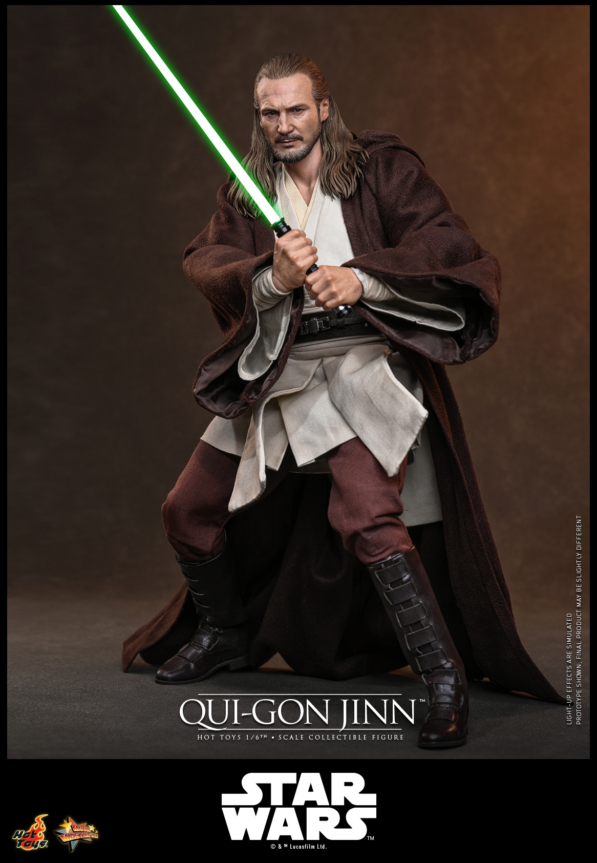 HOTTOYS HT 1/6 MMS880 星球大战 奎刚 金 雕发版