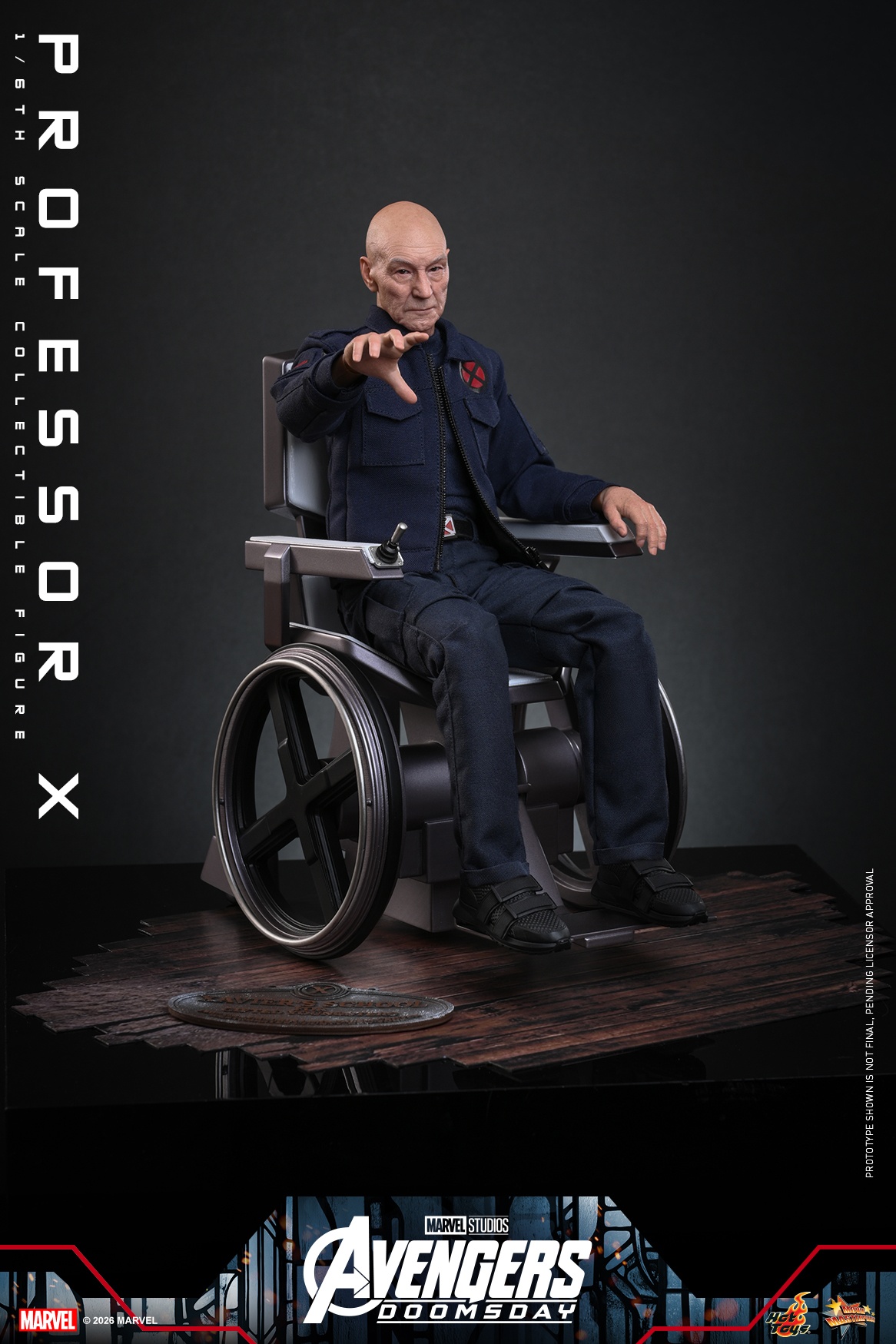 HOTTOYS HT 1/6 MMS917 复联5 X教授 X战警 可动人偶