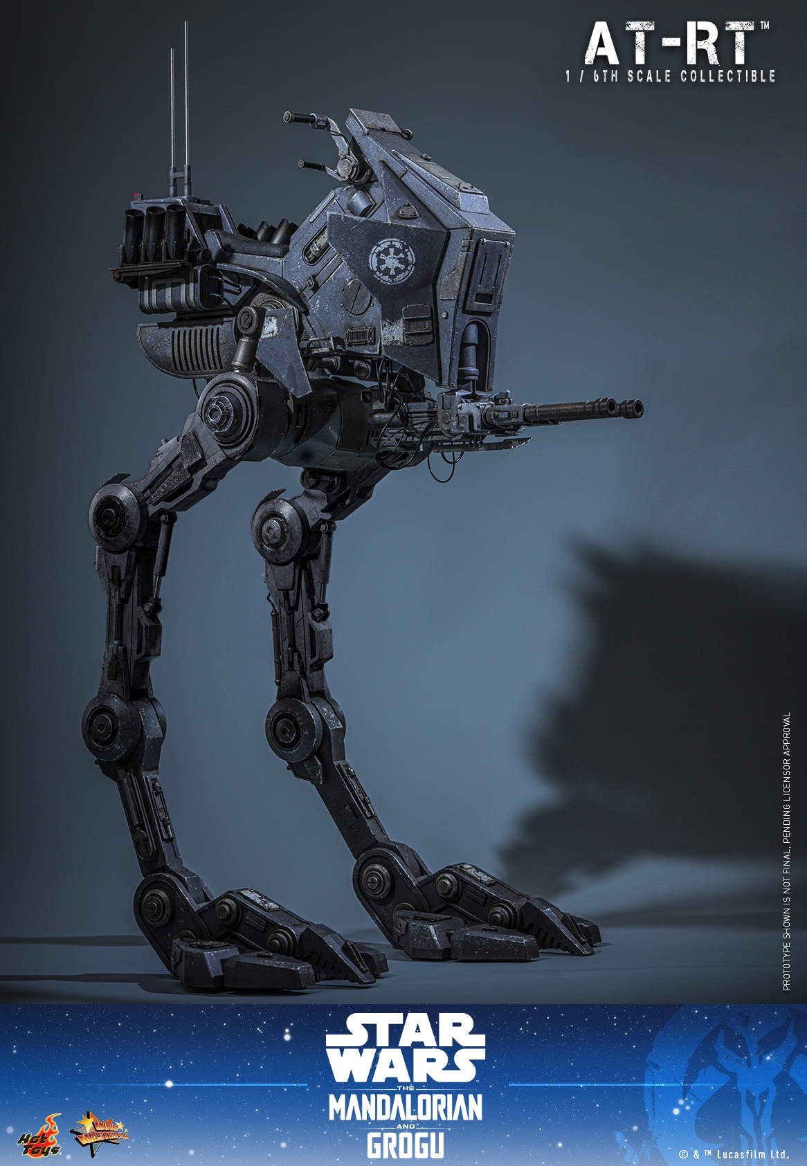 HOTTOYS HT 1/6 MMS874 曼达洛人与古古 AT-RT 全地形步行机