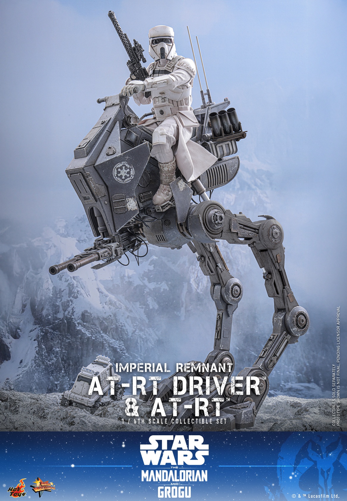 HOTTOYS HT 1/6 MMS875曼达洛人与古古 AT-RT驾驶员套装