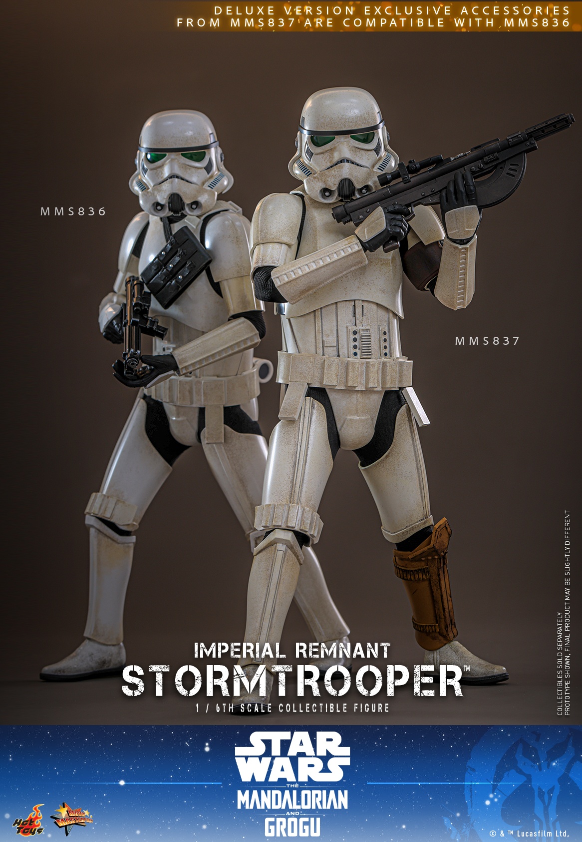 HOTTOYS HT 1/6 MMS836曼达洛人与古古帝国残余暴风兵2款