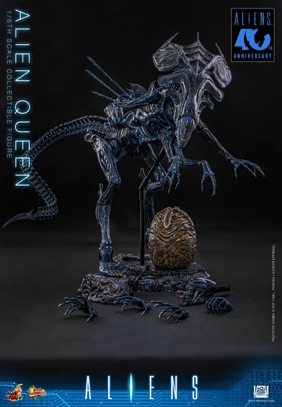 HOTTOYS HT 1/6 MMS903 异形2 异形皇后 长约100cm 可动